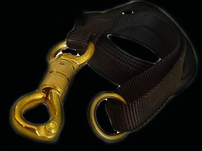 Police tracking dog leash massive solid brass snap with smart lock  for Boxer