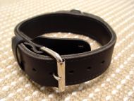 Boxer  leather agitation dog collar with handle 